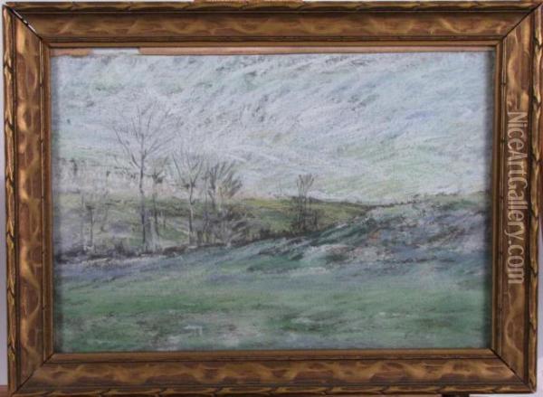 Spring Landscape Oil Painting - George Herbert Baker