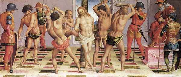 The Flagellation 1502 Oil Painting - Francesco Signorelli