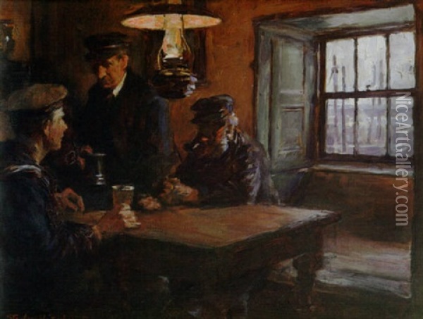 The Inn Oil Painting - Stanhope Forbes