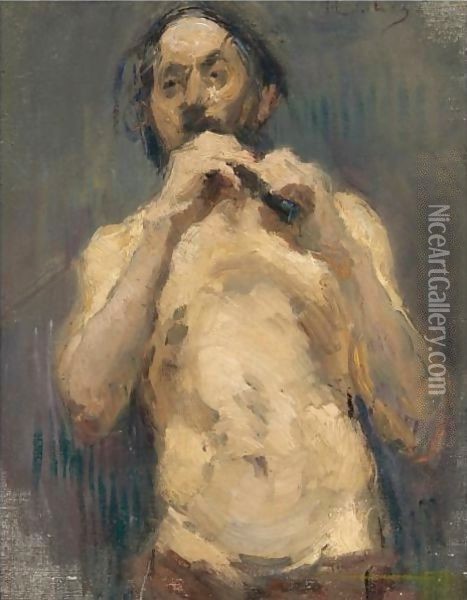 Le Jouer De Flute Oil Painting - Henri De Toulouse-Lautrec