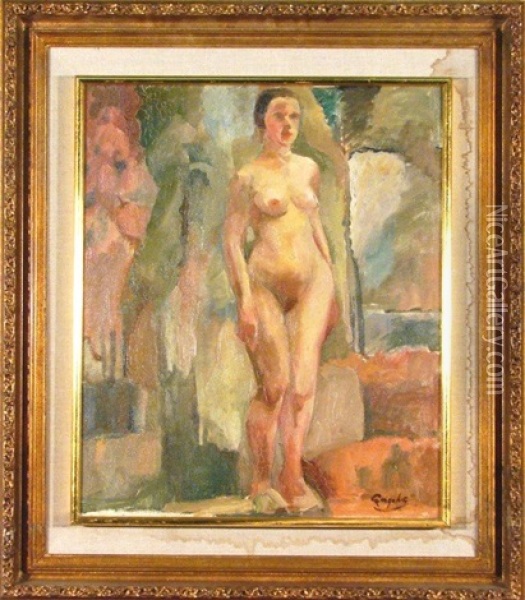 Standing Nude Oil Painting - George Benjamin Luks
