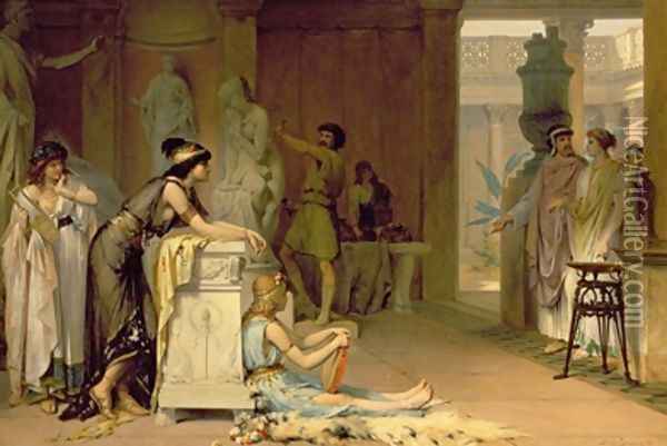 The Studio of Phidias 1879 Oil Painting - Pierre Olivier Joseph Loommans