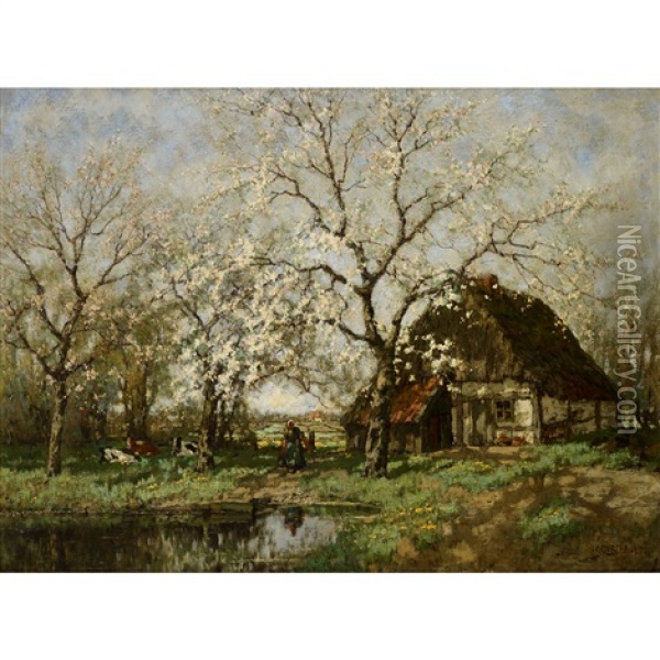 Spring Landscape Oil Painting - Arnold Marc Gorter
