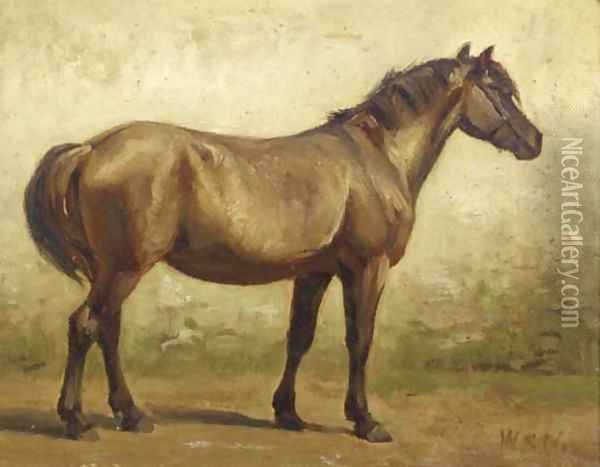 A brown horse Oil Painting - Willem Carel Nakken