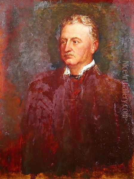 Portrait of Cecil John Rhodes (1853-1902) 1898 Oil Painting - George Frederick Watts
