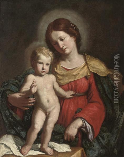 The Madonna And Child Oil Painting - Cesare Gennari