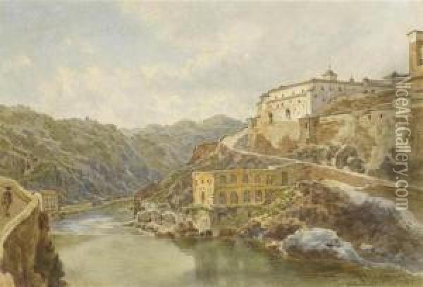 View Of Toledo Oil Painting - Franz Alt