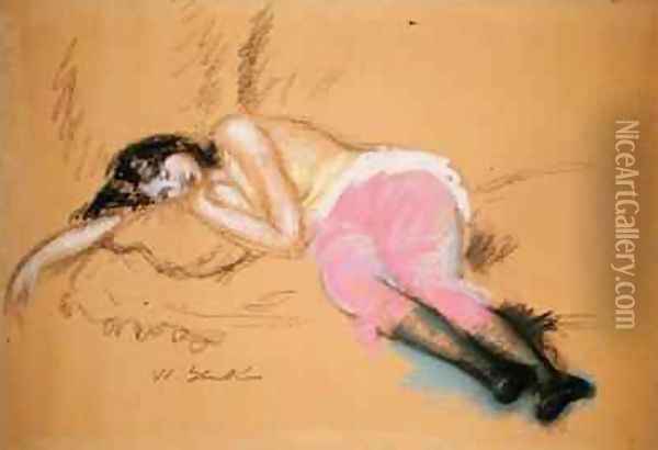 Girl Asleep Oil Painting - William Glackens