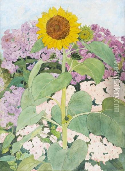 Sonnenblume Oil Painting - Ernest Bieler