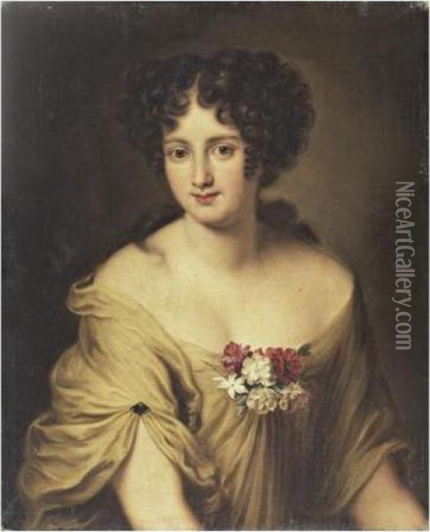 Portrait De La Comtesse Ortensia Ianni Stella Oil Painting - Jacob Ferdinand Voet
