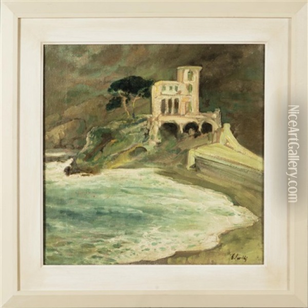 Monterosso Oil Painting - Giuseppe Ugolini