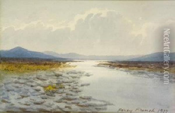 Bog Landscape Oil Painting - William Percy French