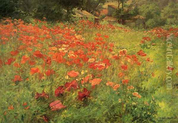 In Poppyland Oil Painting - John Ottis Adams