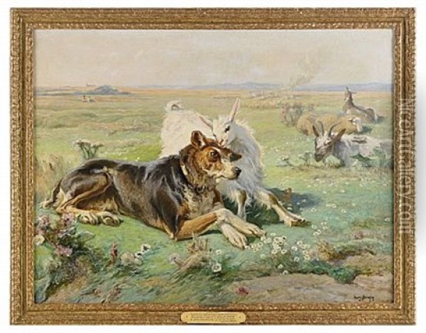 Bonhomie Oil Painting - Henri Arthur Bonnefoy
