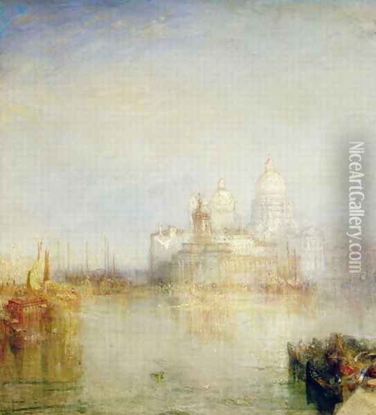 The Dogana and Santa Maria della Salute, Venice, 1843 2 Oil Painting - Joseph Mallord William Turner