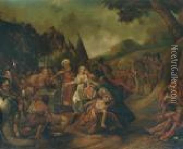 The Sacrifice Of Iphigenia Oil Painting - Jacob de Wit
