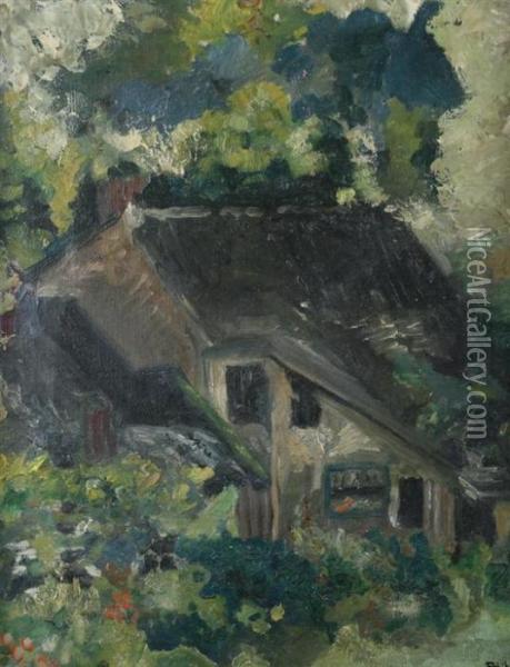Farmhouse Oil Painting - Richard Heintz