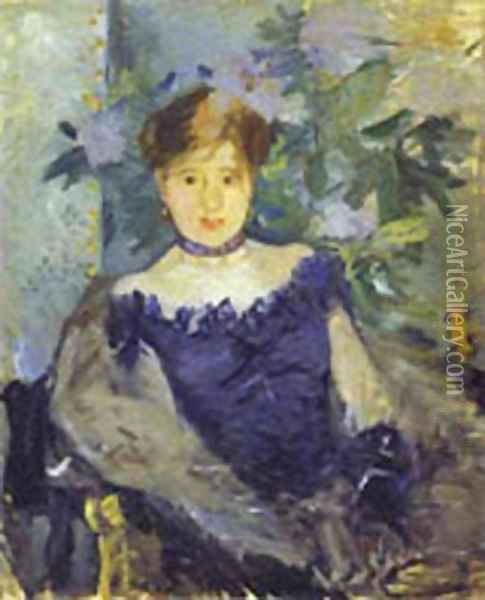 Le Corsage Noir 1876 Oil Painting - Berthe Morisot