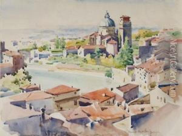 Verona, Italy Oil Painting - Vernon Howe Bailey