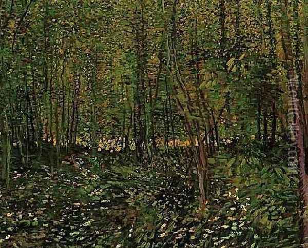 Trees And Undergrowth II Oil Painting - Vincent Van Gogh