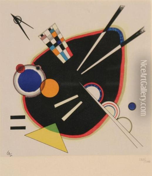 La Tache Noire Oil Painting - Wassily Kandinsky