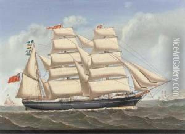 The Barque Excelsior Oil Painting - Carolus Ludovicus Weyts