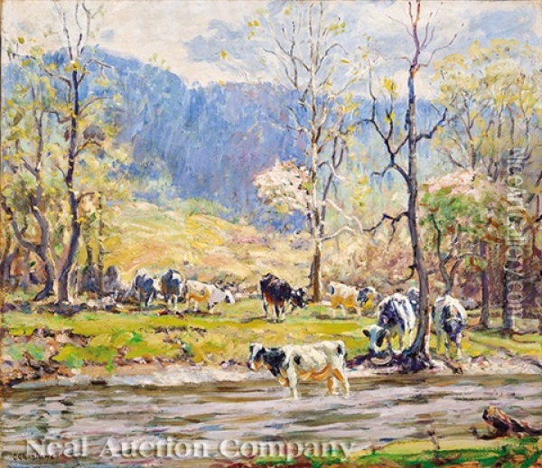 In Springtime Oil Painting - George Glenn Newell