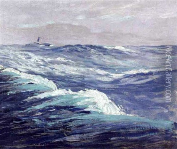 Seascape Oil Painting - John A. Dix