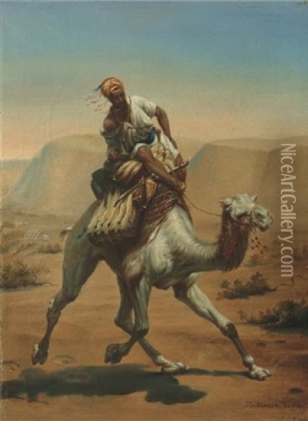 La Traversee Du Desert Oil Painting - Leon Alegre