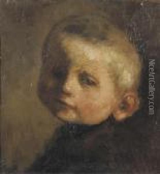 Tete De Garcon - Boy's Head Oil Painting - Jakob Smits