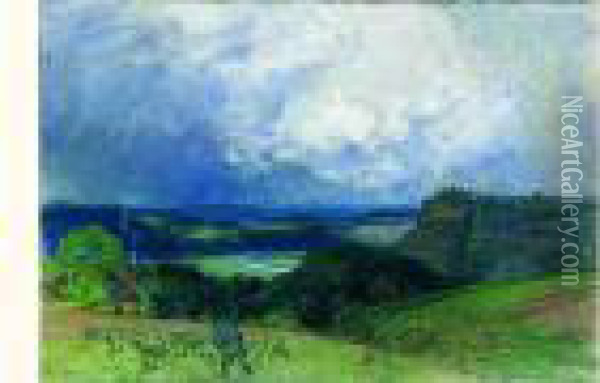 Ciel D'orage Oil Painting - Auguste Louis Lepere