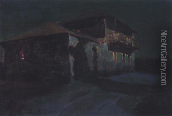 Casa Ortega, Monterey Oil Painting - Charles Rollo Peters
