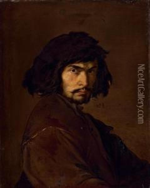 Portrait Of The Artist Oil Painting - Salvator Rosa