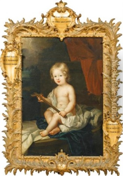 Portrait D'enfant En Saint Jean-baptiste Oil Painting - Jean Ranc