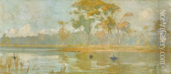 (australian Landscape) Oil Painting - John Ford Paterson