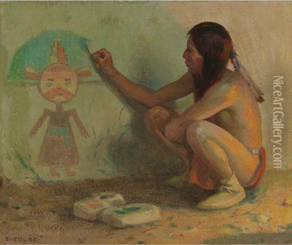 The Kachina Painter Oil Painting - Eanger Irving Couse