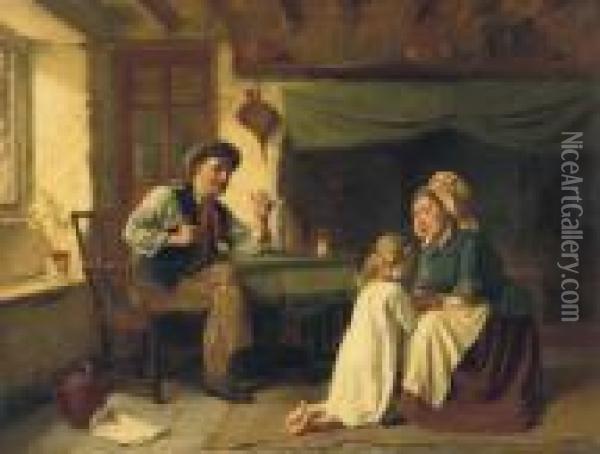 The Darling Daughter Oil Painting - Joseph Middeleer