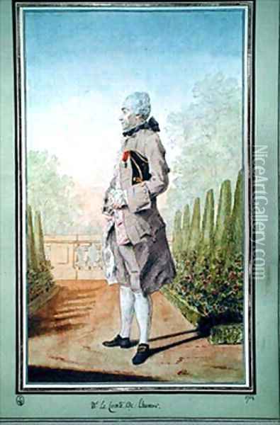 Le Comte de Laumure Oil Painting - Louis Carrogis Carmontelle