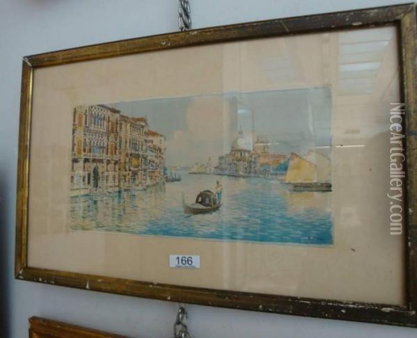 Venezia Oil Painting - A. Augustus Neve