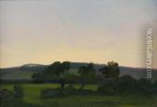 Ewhurst Hill, Surrey Oil Painting - Henry William Banks Davis, R.A.