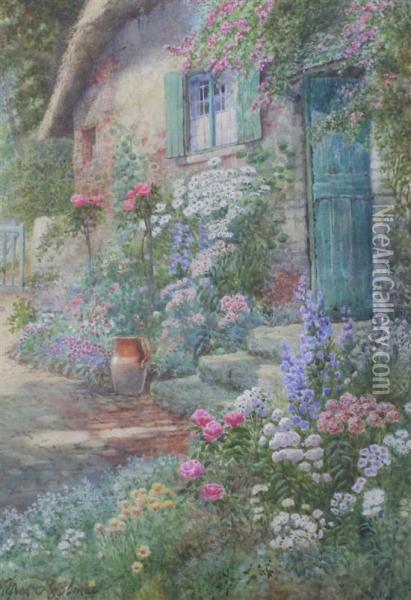 Cottage Doorway Oil Painting - Wilfred Holmes