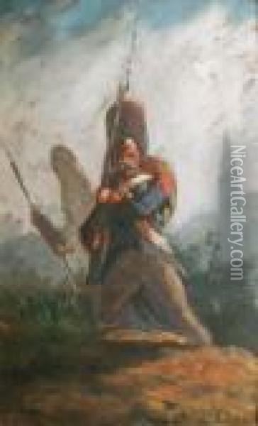 Grenadiers Chargeant Oil Painting - Nicolas Toussaint Charlet