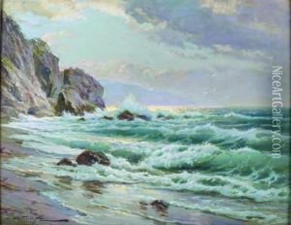 Pacific Shores Oil Painting - Constantin Alexandr. Westchiloff