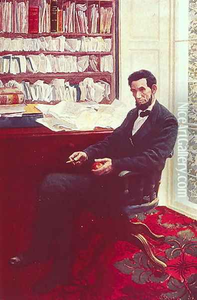 Portrait of Abraham Lincoln 2 Oil Painting - Howard Pyle