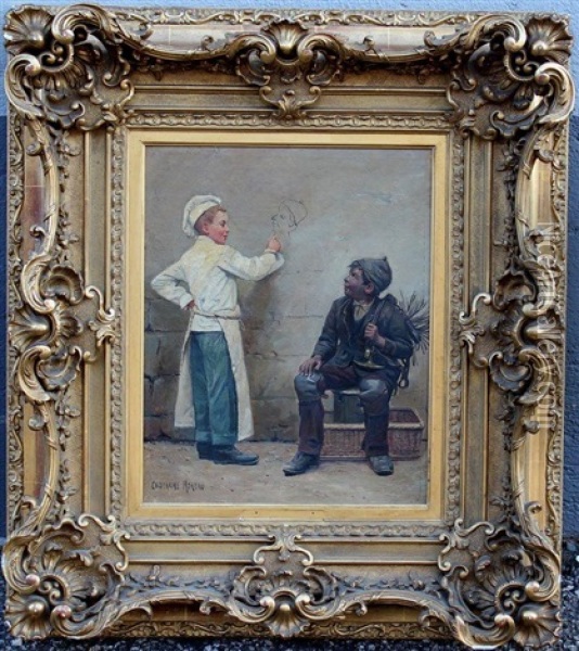 Le Portrait Du Petit Ramoneur Oil Painting - Paul-Charles Chocarne-Moreau