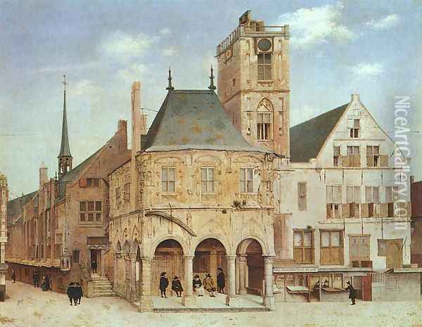 The Old Town Hall In Amsterdam 1657 Oil Painting - Pieter Jansz Saenredam
