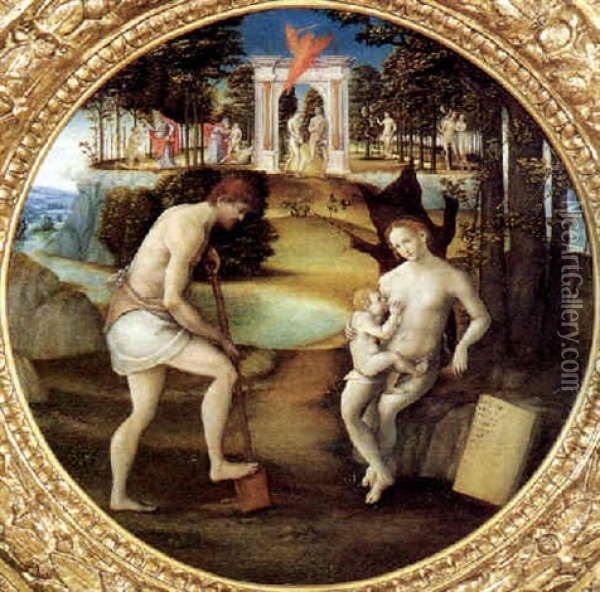 I Progenitori Oil Painting -  Piero di Cosimo