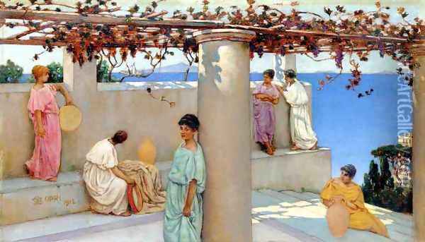 Capri Oil Painting - Charles Caryl Coleman
