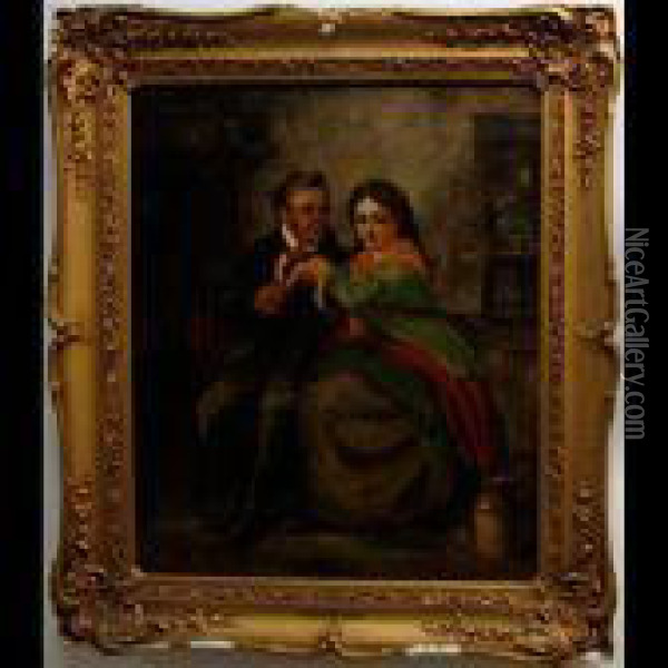 The Happy Couple Oil Painting - Erskine Nicol