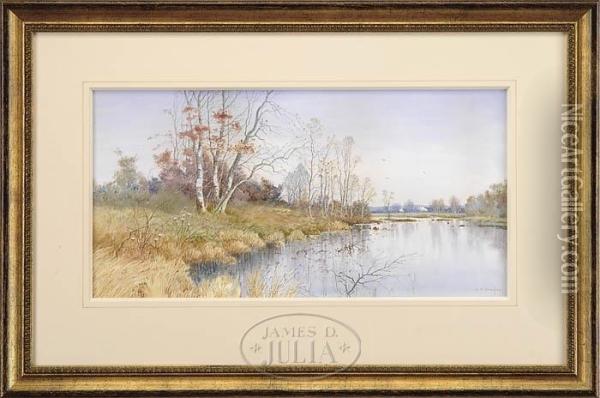 The Remnants Of Autumn Oil Painting - Samuel R. Chaffee